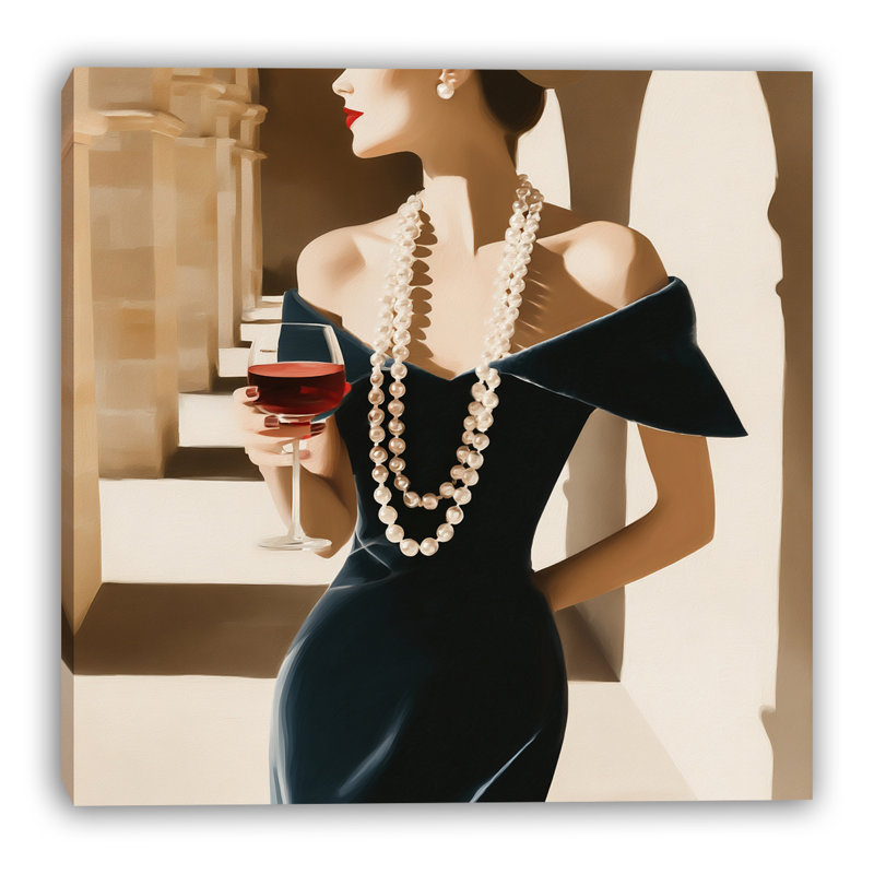 «Timeless Evening», art mural sur toile tendue, 12"W x 12"H x 1"D