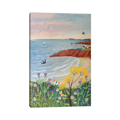 Par Red Cliff Bay par Jo Grundy - Giclée sur toile tendue avec châssis