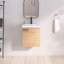 Meuble-lavabo mural simple 18 po avec comptoir en céramique blanche 18 po-1121223785