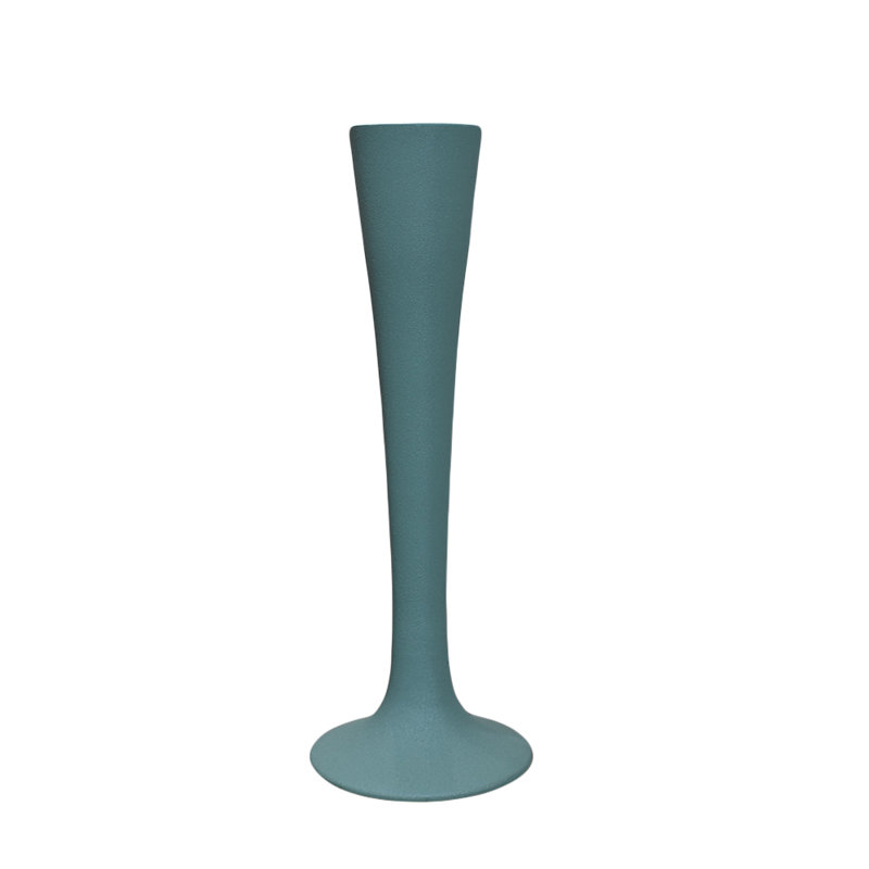 Bougeoir de table en aluminium, clair, H 15 po x l 10 po x P 19 po