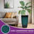 23.5" Tall Plastic  Planters for Outdoor Plants Modern Large Flower Pots Faux Ceramic Glaze-1689281737