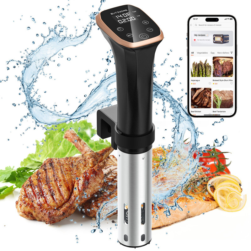 Cuiseur sous vide, application WiFi / contrôle tactile, machine sous vide compacte IPX7 Pro
