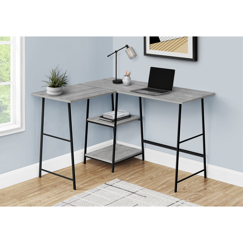 Bureau d'ordinateur, Gris / Noir