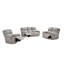 Canapé double inclinable, taupe-130248806