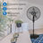 Lasko 20" Oscillating Remote Control Pedestal Fan
