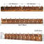 Portemanteau mural - 38,3 po de long, paquet de 2, crochets à manteau en bois, robustes et rustiques pour mur