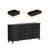Eltion 63” Wide Standard 12 Drawer TV Stand With Metal Slides & 6 Legs-596957522