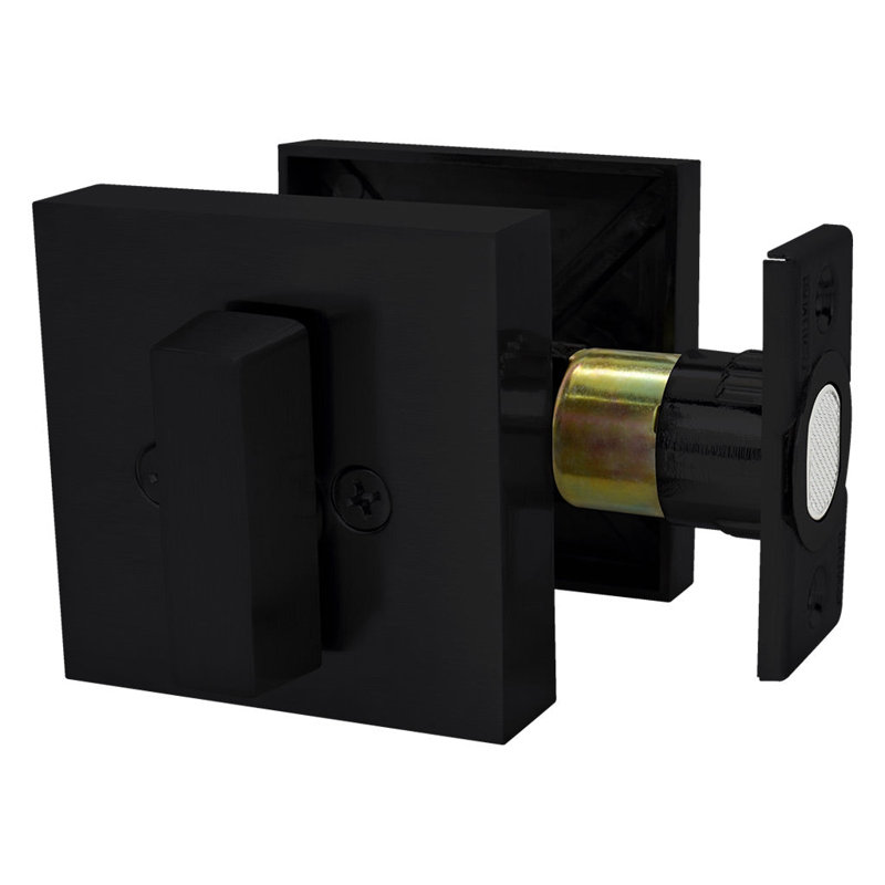 Single Cylinder Deadbolt, Matte Black