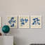 Indigo Leaf Study IV - Ensemble de 3 peintures sur toile encadrées-1060990515-1060990514