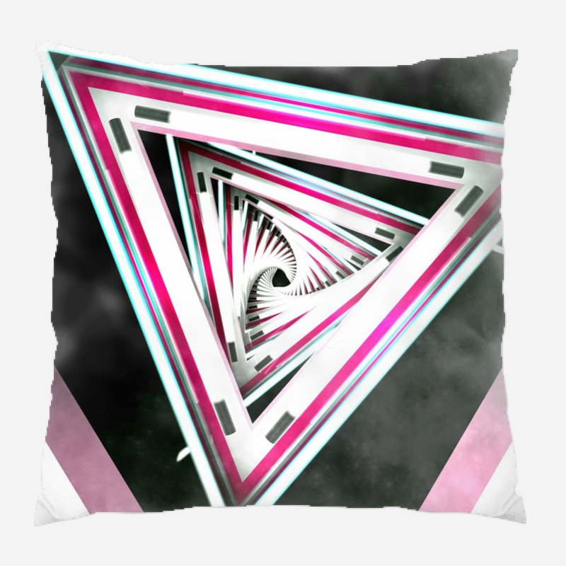 Coussin décoratif triangulaire