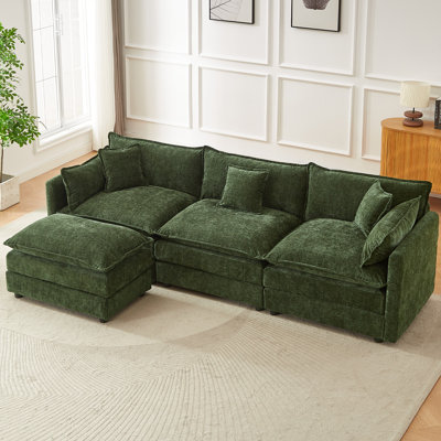 3 Seater Chenille Sofa