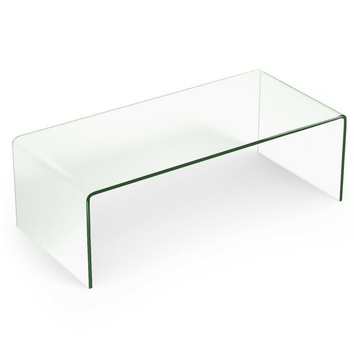 Devasya Modern Tempered Glass Coffee Table