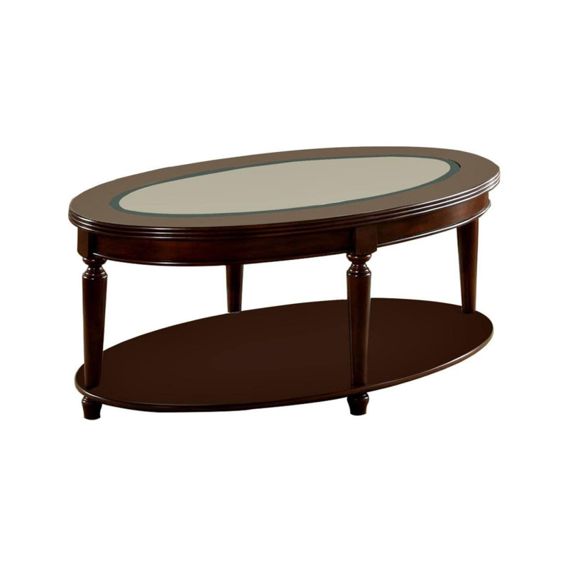 Table basse Granvia Transitional - Cerisier foncé