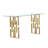Lusch 60'' Glass Top Console Table-144984373