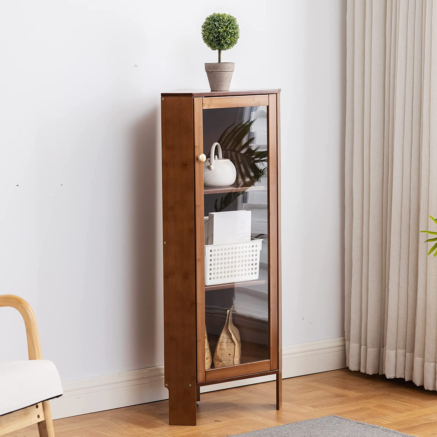 Winston Porter Jemelle Wood Corner Bookcase Wayfair