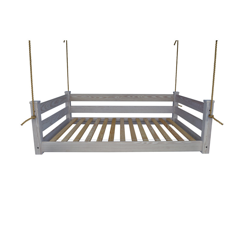 Devell Hanging Daybed, Homestead Gray Stain, Full / Double