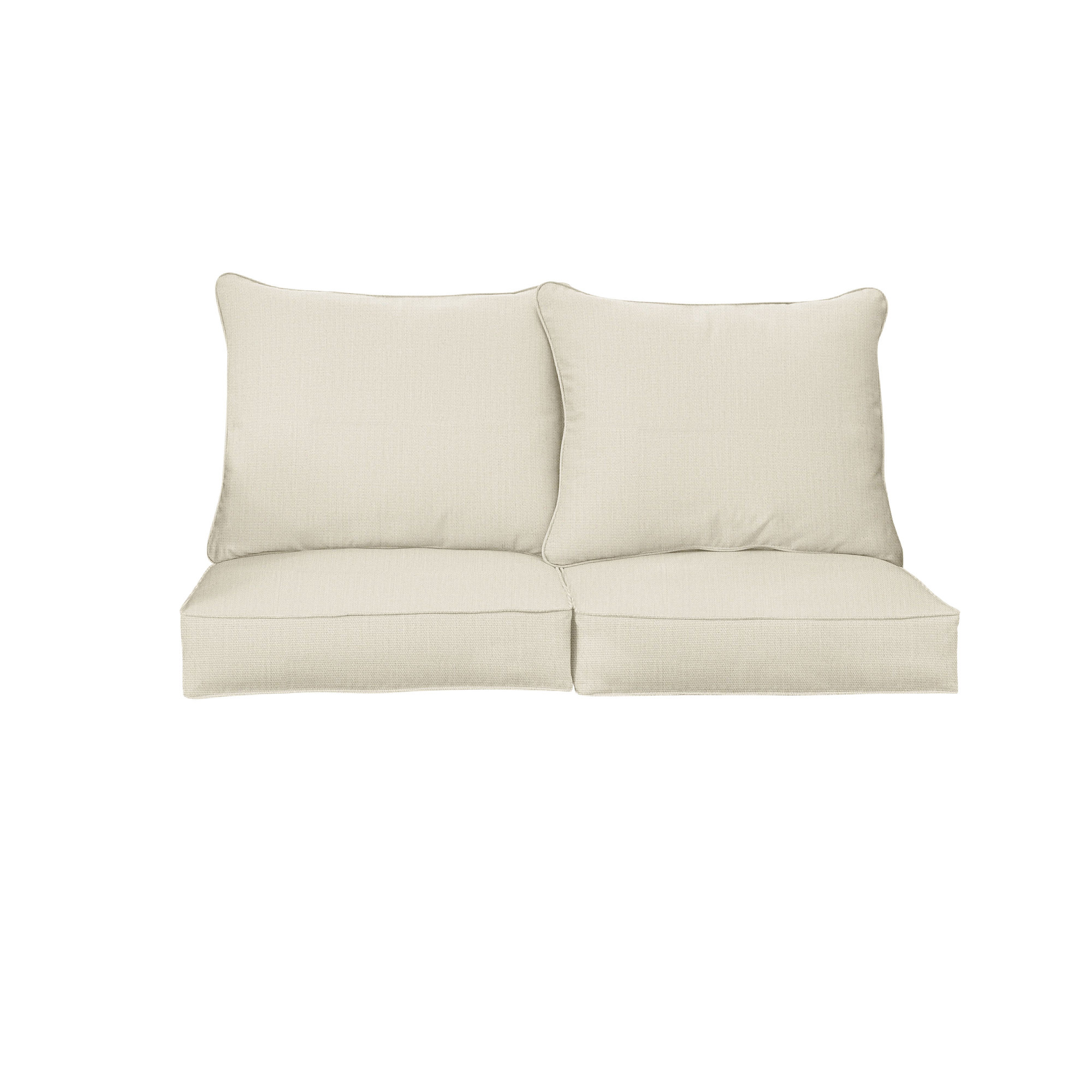 Davana Sunbrella Outdoor Loveseat, 25" W x 23" D, Canvas Cloud Sunbrella® Canvas