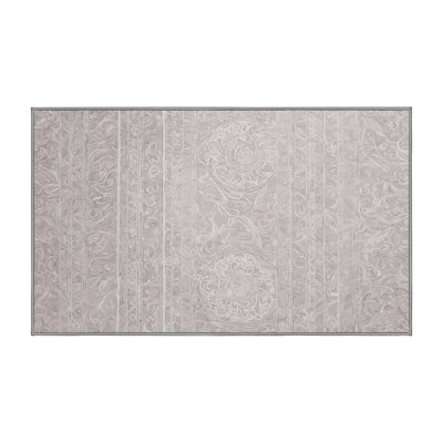 Tapis gris lavable à la machine