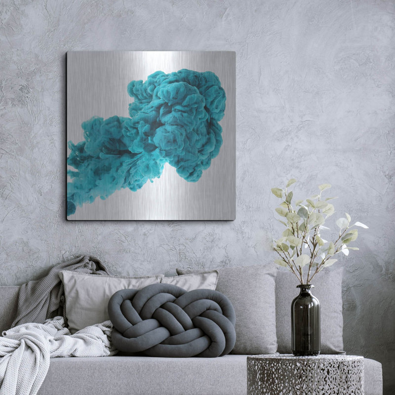«Exhale» par Luxe Portfolio, art mural en métal, H 36 po x l 36 po