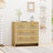 4 Drawers Rattan Cabinet,For Bedroom,Living Room,Dining Room,Hallways,Easy Assembly,-963938124