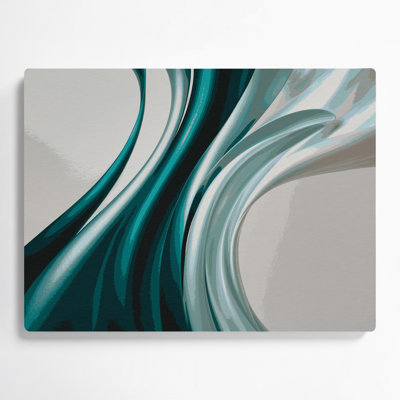 Gradient Abstract 67, art mural gris en métal