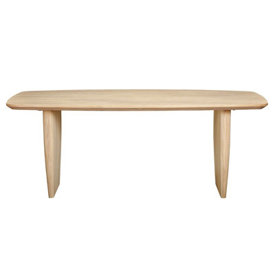Luna 87" Oak Dining Table, Biscotti Oak