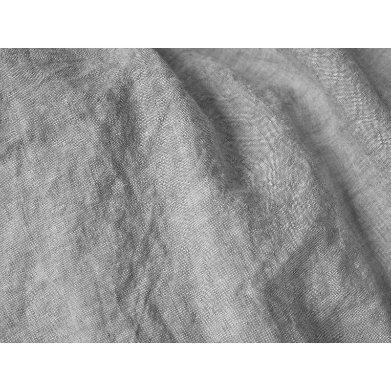 Coyuchi Organic Relaxed Linen Duvet Cover, Full/Queen Duvet Cover, Slate Chambray