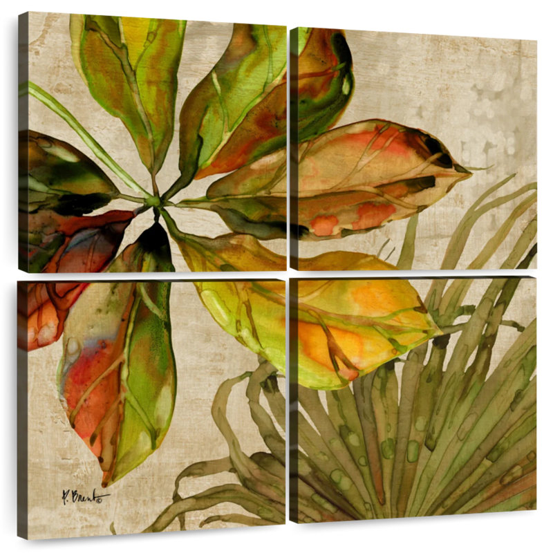 Harnek Palmdale Fronds II, H 74 po x l 74 po