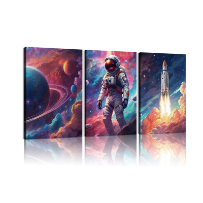 3 Piece Wrapped Canvas Wall Art