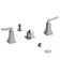 Eiffel™ Two Handle Deck Mount Bidet Faucet