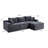 Compression Cloud Sectionals, Corduroy L Shape Modern Home Sofa