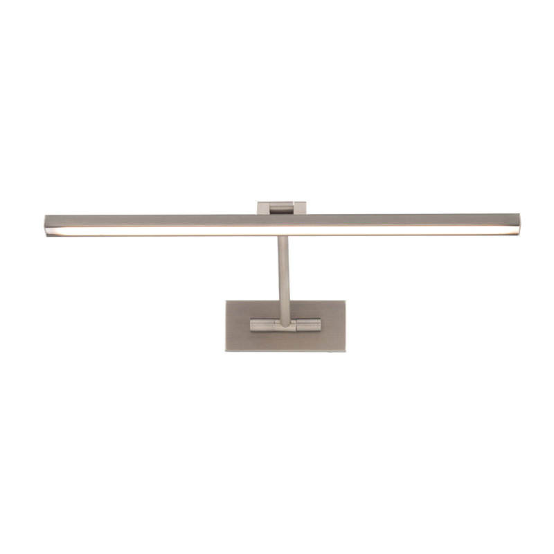 Reed 25In LED Adjustable Picture Light 3000K In Black, 3" H x 11.4" W x 24.5" D, Brushed Nickel