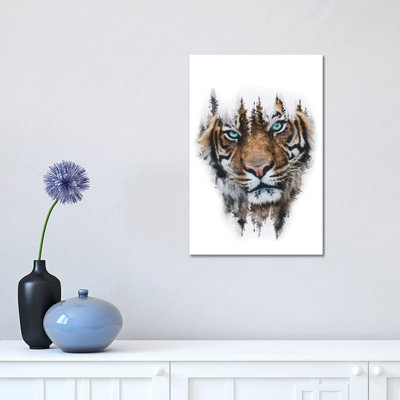 Whiteout Tiger by Paul Haag - Print on Canvas