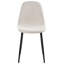49cm H Fabric Upholstered Upholstered Back Side Chair in Beige