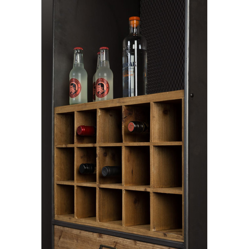 Vino Solid Wood Bar Cabinet