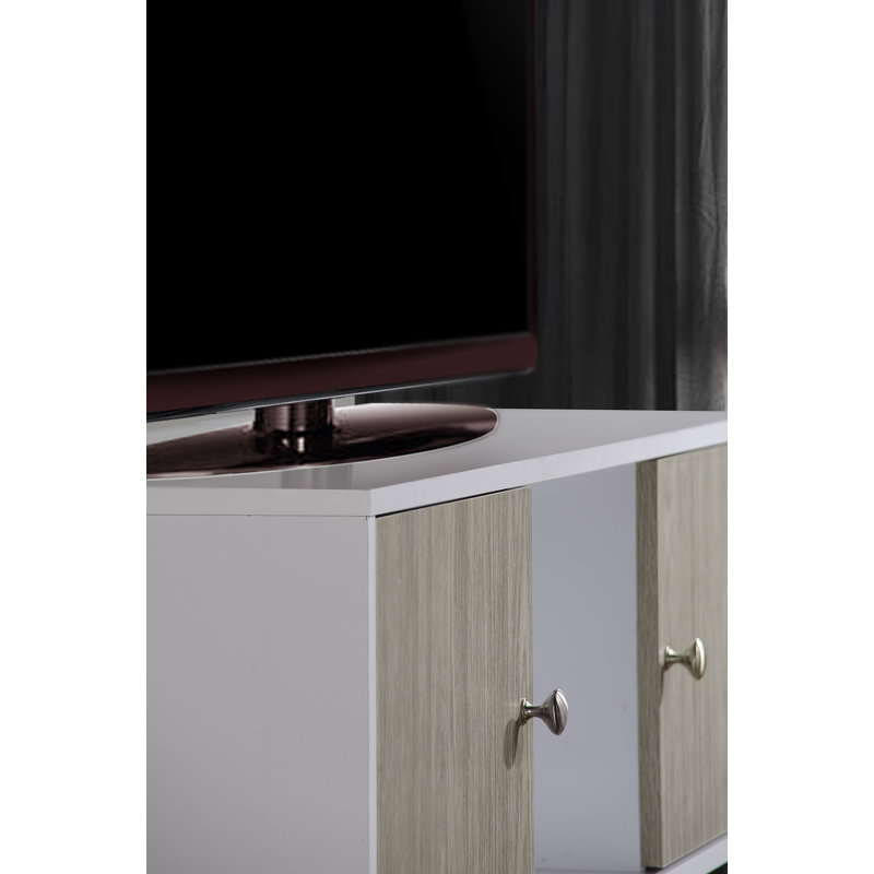 Benaim Unfinished TV Stand for TVs up to 50", White