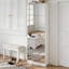Armoire à chaussures avec miroir pleine longueur, armoire à chaussures autoportante à 5 tiroirs rabattables-1128653286