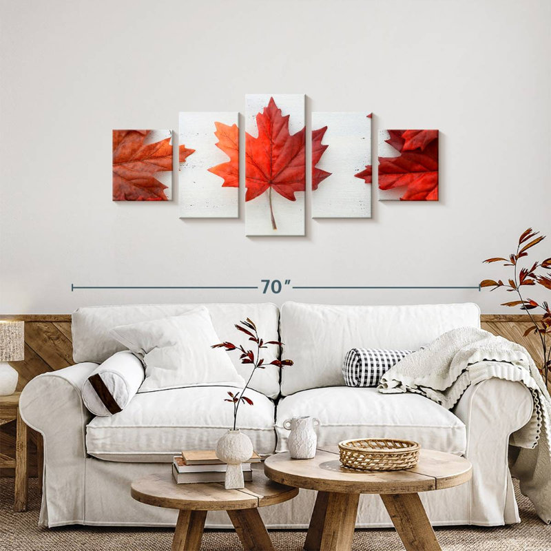 Maple Leaf, 24" H x 55" W