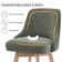 Swivel Upholstered 26''Counter Stool And Bar Stools With Full Back And Solid Wood Frame