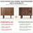 58" Japandi Mid-Century Modern TV Stand with Sliding Tambour Doors & Power Hub, Media Console for TVs up to 65", Walnut-250800632-246398504