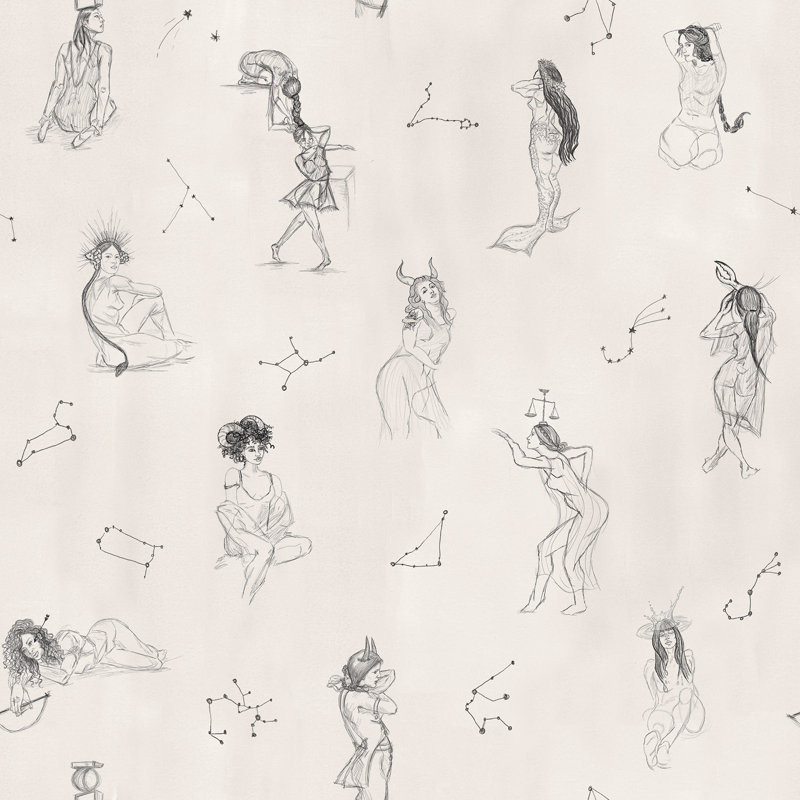 Papier peint adhésif Mr. Kate Luna