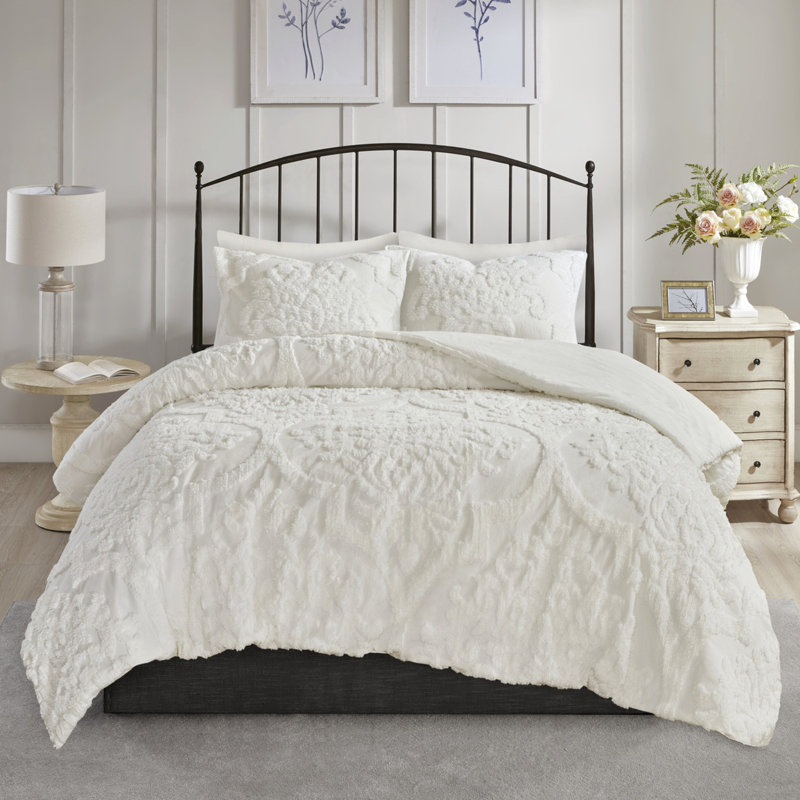 3 Piece Cotton Chenille - King/ King, , , Enchanting Decor Bedroom Comforter Soft And Comfortable