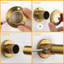 Tringles à vêtements pour penderie, tringle ajustable 17-76 po, or