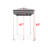 Tente Cabana L 4 pi. D Auvent escamotable en acier