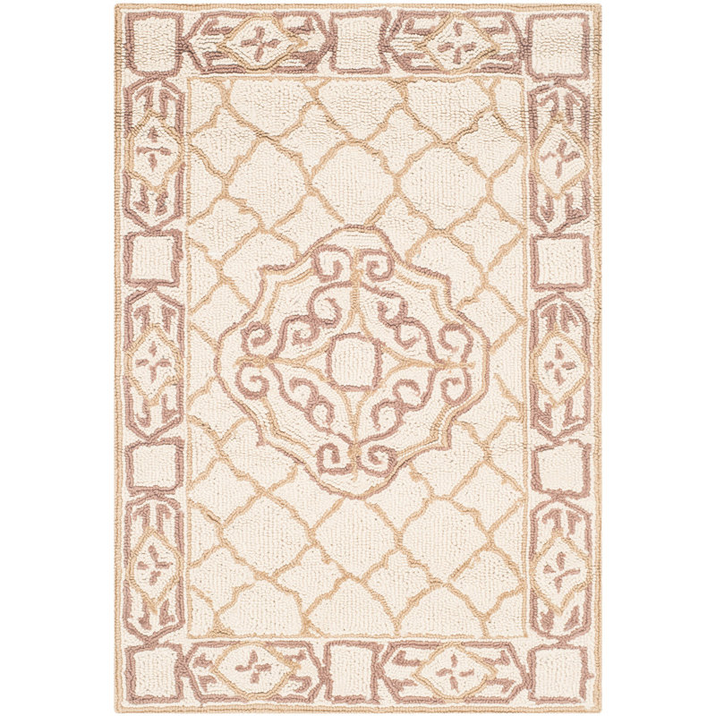 Oudkerk Hand Hooked Performance Geometric Rug, Rectangle 2' x 3'