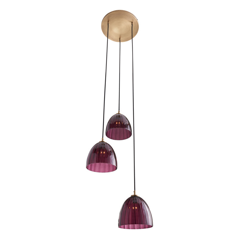 Caterina 3 - Light Pendant, Aubergine