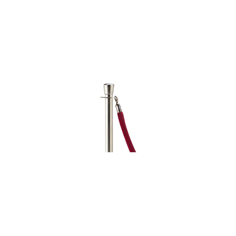 Forme-a-cordes de ligne, Chrome, Rouge, 60 po