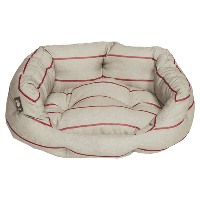 Heritage Striped Polyester Pet Bed, 56 cm