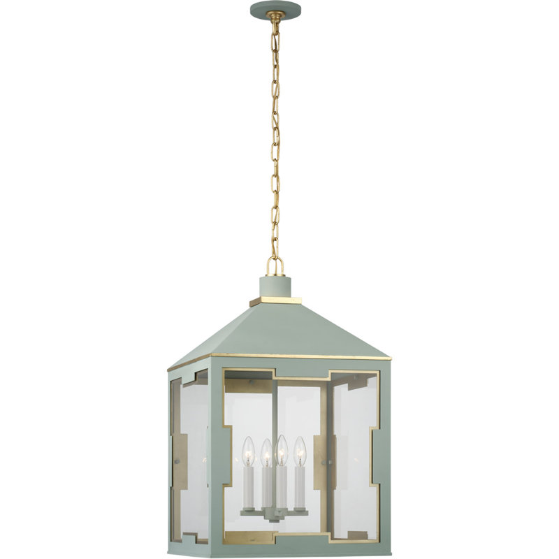 Ormond 4 - Light Chandelier, Celadon/Gild
