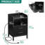 43 cm W Iron Bedside Table